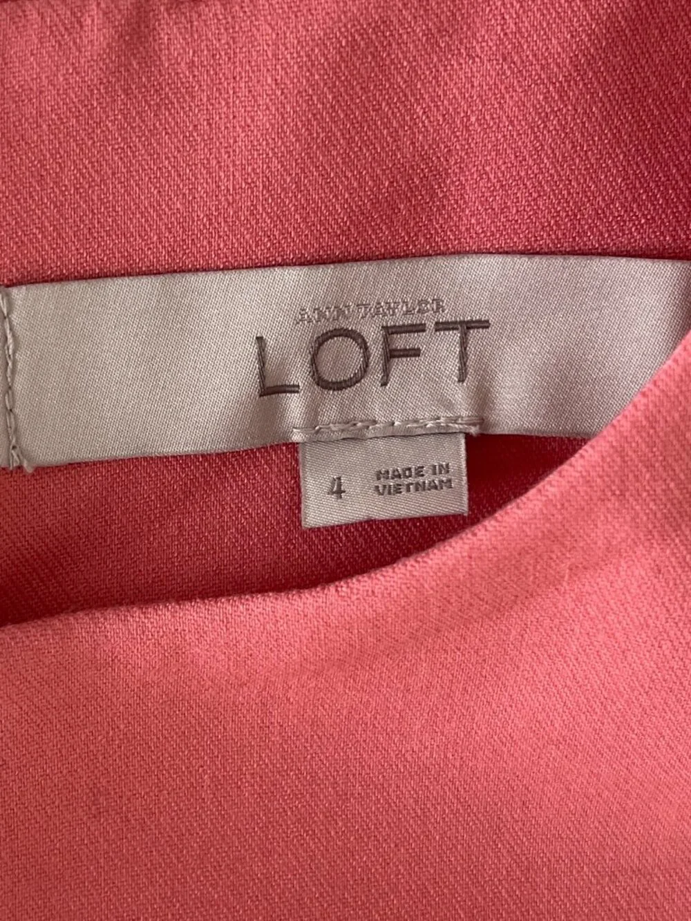 Coral Geometric Cut Out Dress by Loft - Picture 2 of 8